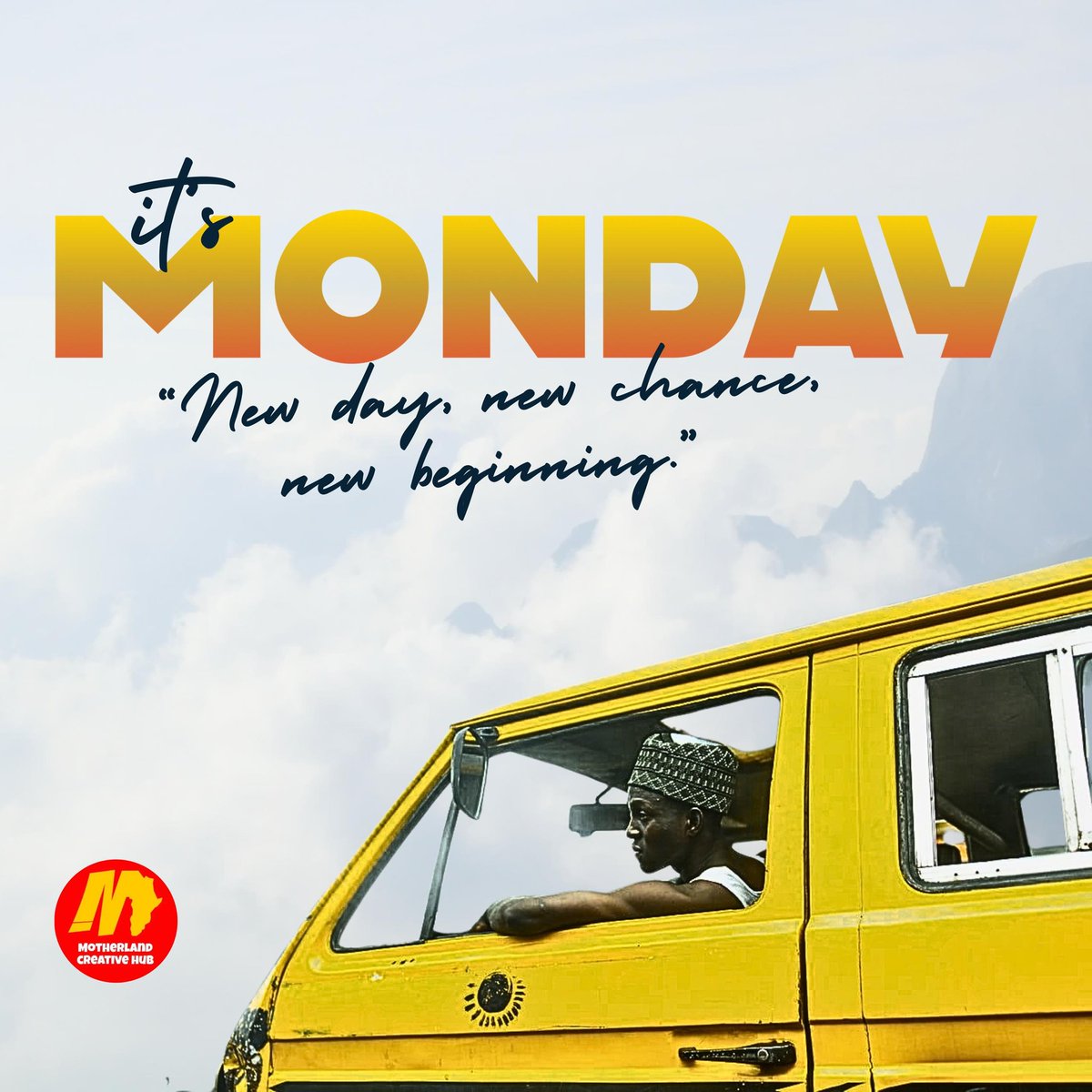 New day, new chance, new begining.