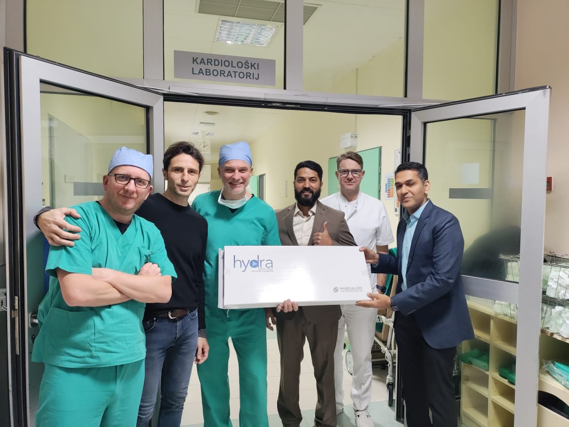 🌟 Hydra™ Launches in Croatia! 🌟

🌟 Hydra u Harvatskoj! 🌟

We are excited to announce the official launch of the Hydra™ Transcatheter Heart Valve (THV) at the esteemed Magdalena, Clinic for Cardiovascular Medicine, Krapinske Toplice, Croatia!