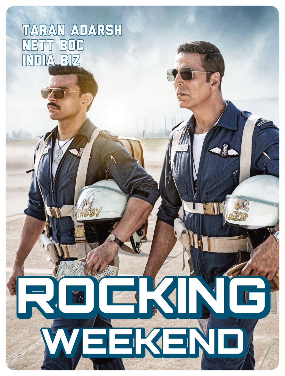Siya__011's tweet photo. 'SKY FORCE' FLIES HIGH, RECORDS A POWER-PACKED WEEKEND  starts off with a wave of hope and optimism... #SkyForce posts an impressive opening weekend total, with Saturday and Sunday [#RepublicDay] contributing handsomely to its fantastic performance.
#India #Boxoffice #SkyForce https://t.co/uY3lIOA911