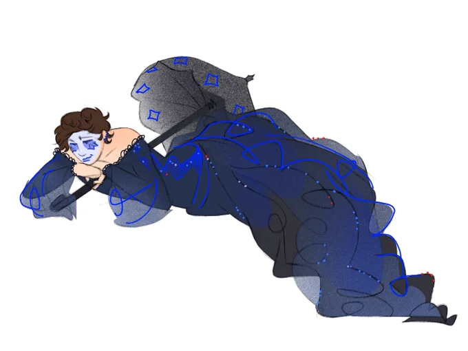 #georgeindressesweek #gnffanart Hiiii I'm aware it's Kind of not goth but literally everything goth I looked up looked so hard to draw and I can't make out details well 