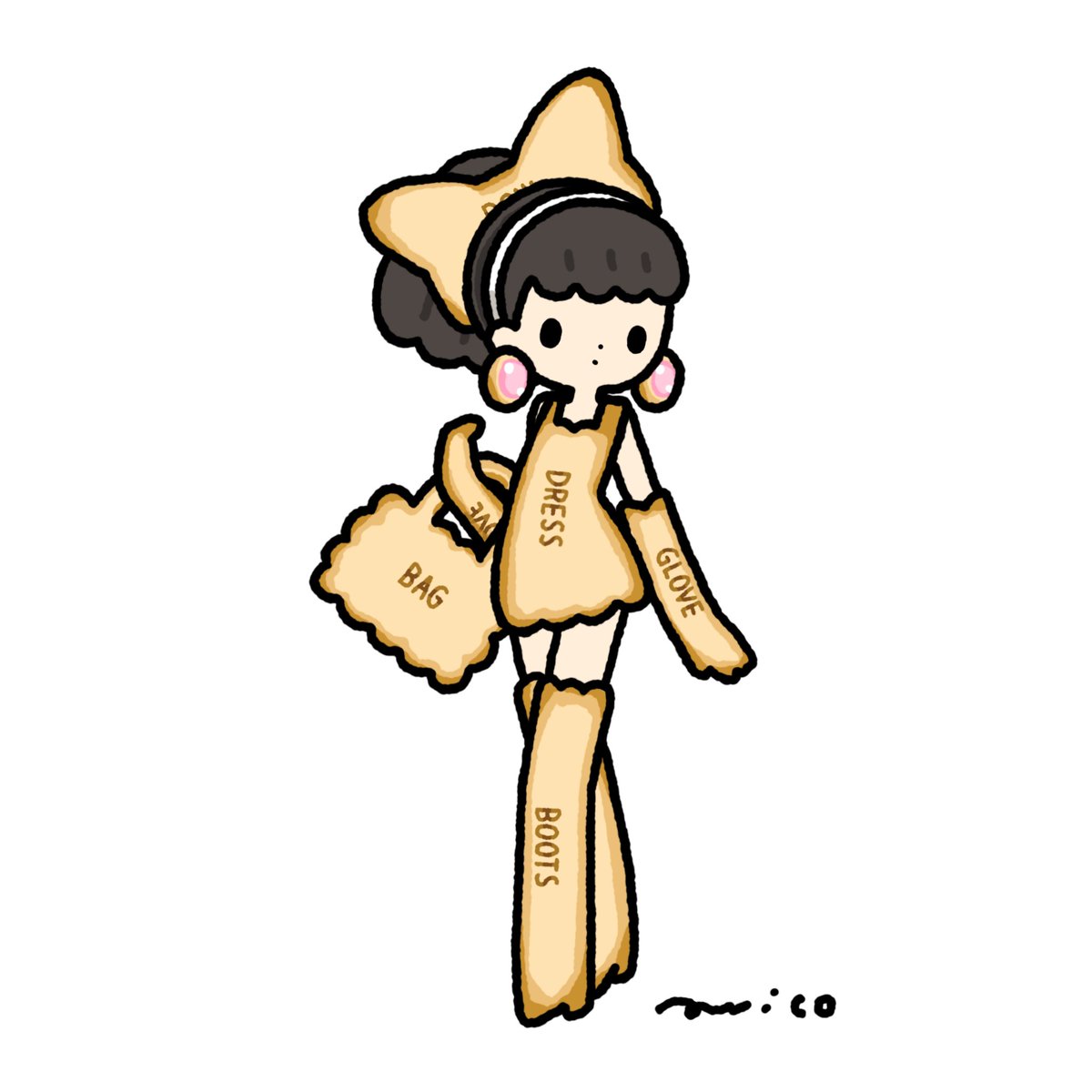 「Biscuit #今日は何の日 #ビスケットの日 」|paricoのイラスト