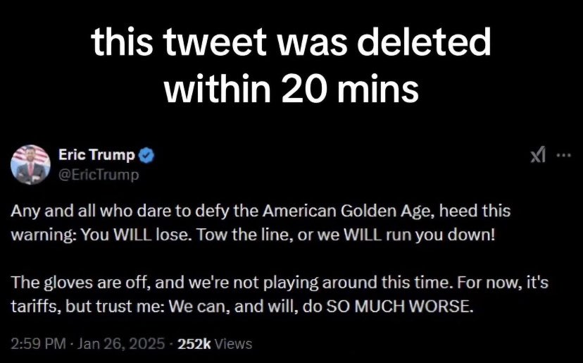 Look at Prince Eric here threatening folks  and other countries who don’t fall inline with their Turd Reich.