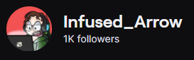 InfusedArrow's tweet photo. This is slightly delayed ... but THANK YOU everyone for helping us reach 1K followers over on Twitch! 🥳

It has only been just over a month since we hit 400 and I am overwhelming appreciative of everyone in The Quiver! 🏹

#twitch #THANKYOU #Celebration https://t.co/CEF9FQGcmH