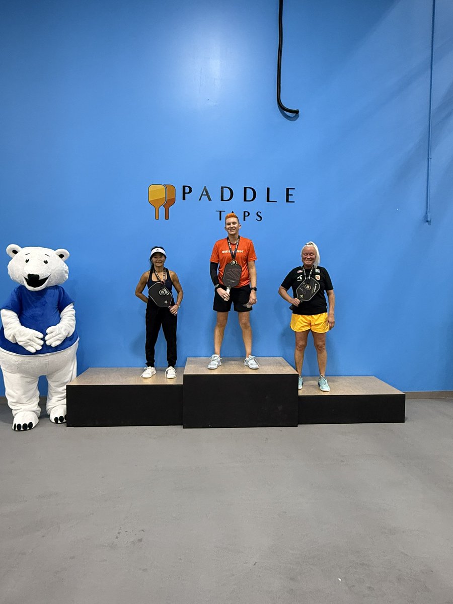 Gold in Women’s Open singles. Happy to be back playing 💪 #pickleball #TeamSelkirk