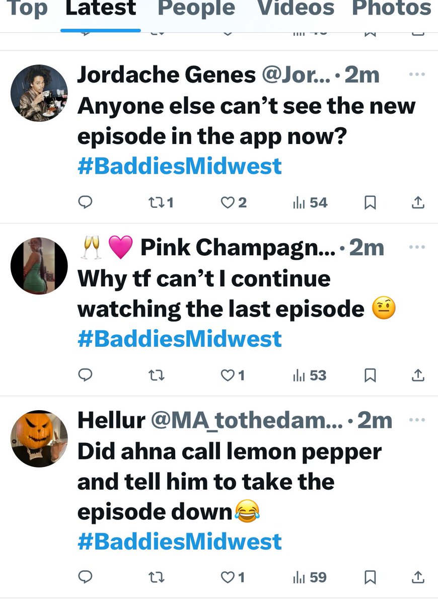 The new episode of #BaddiesMidwest seems to be taken off the Zeus Network  app‼️ 👀