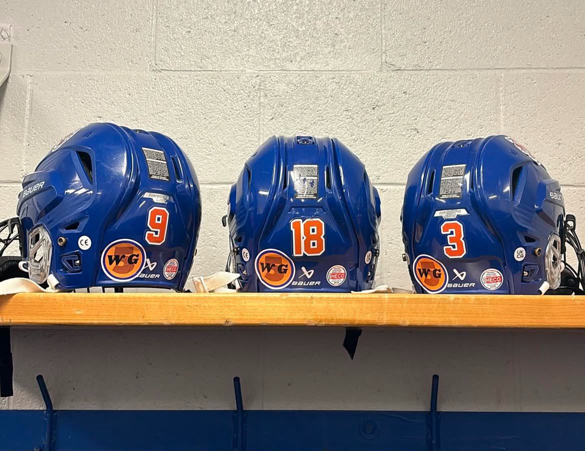 Tonight we honoured Coach Ward Gosse by adding stickers to our helmets.  #5forever.
5-2 loss, 🏒G Connors, 🏒Grant