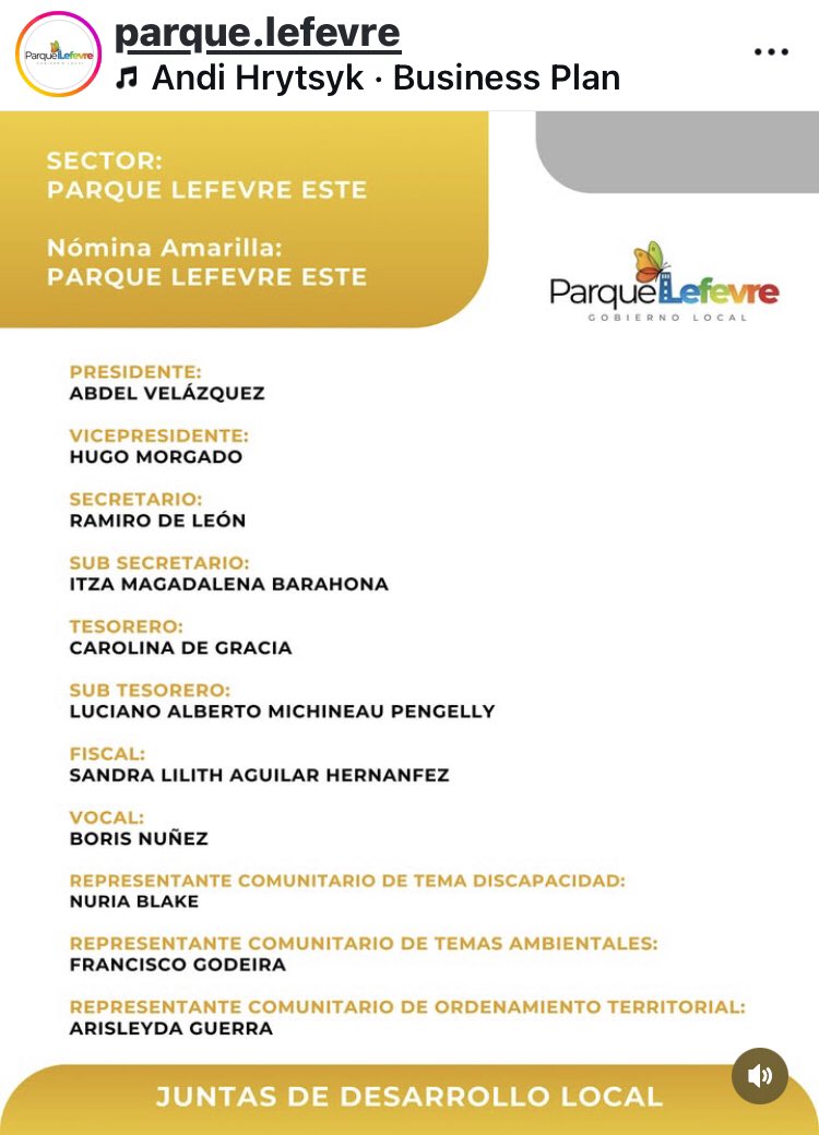 🚨PARQUE LEFEVRE - ESTE 🚨

Próximo 2 de febrero, Elecciones de la Junta de Desarrollo Local del sector Centro - Este de Parque Lefevre. 

Aunque es la nómina única del Sector Este, se exhorta a que se participe de esta elección con civismo. Centro Integral, Gringo De La Guardia