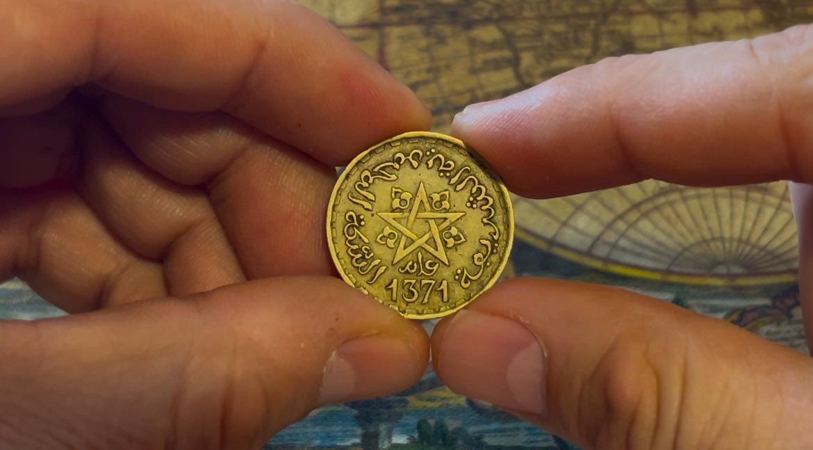 emonedin's tweet photo. Marruecos 🇲🇦 y el pentagrama en sus monedas..!!#coins #Italy #Guadalajara #canada #Mexico https://t.co/9kVNiljCOv