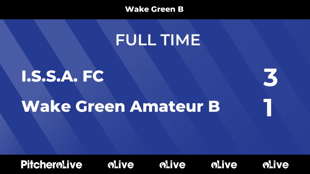 WAmateurs's tweet image. FULL TIME: I.S.S.A. FC 3 - 1 Wake Green Amateur B
It&apos;s a loss for the B&apos;s.
Up the Wakes!
#wakegreenafc #birminghamafa #intelligentshading #ceilingsandpartitionsltd #assuredclean
wakegreenafc.net/teams/221354/m…