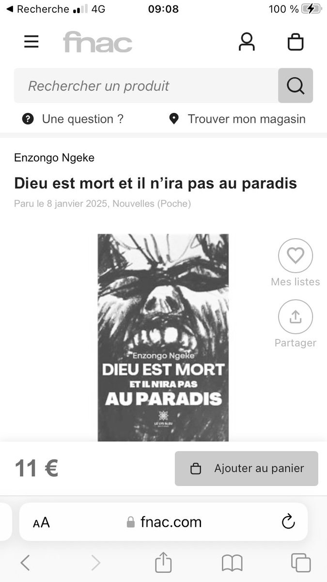 NEnzongo's tweet photo. Jour de fête … Dieu est mort et il n’ira pas au paradis 🙏🏿 https://t.co/Ig4TnC1hCo