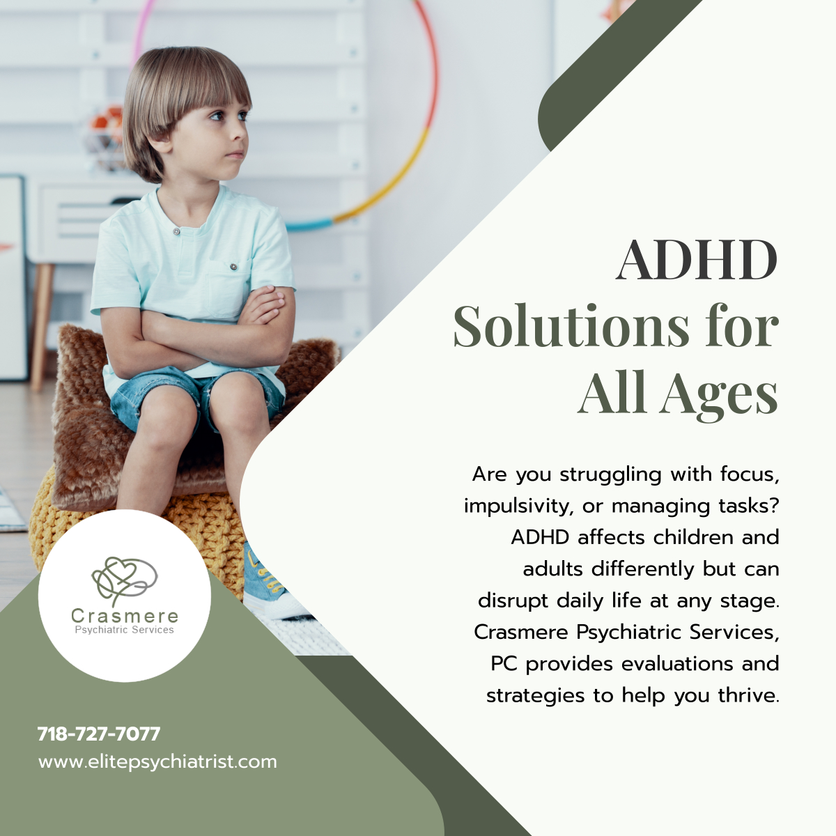 CrasmerePsych's tweet photo. Don’t let ADHD hold you back. We offer tailored care for individuals of all ages. Take control of your focus and life—call us today. 

#StatenIslandNY #PsychiatricServices #ADHDSupport #MentalHealthMatters #FocusAndThrive https://t.co/4OdtWf0wQQ
