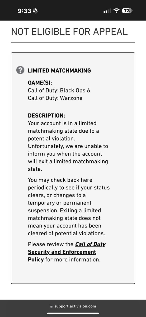 JojoStaticYT's tweet photo. I contact @ATVIAssist @Activision @CallofDuty @Treyarch like bro I don’t cheat I don’t use unlock tool nothing Im good at the game I stay fucking getting “limited matchmaking” like bro please get me out this stage im just playing the game I grew up playing and having fun likecmon https://t.co/s4NRwoSl6X