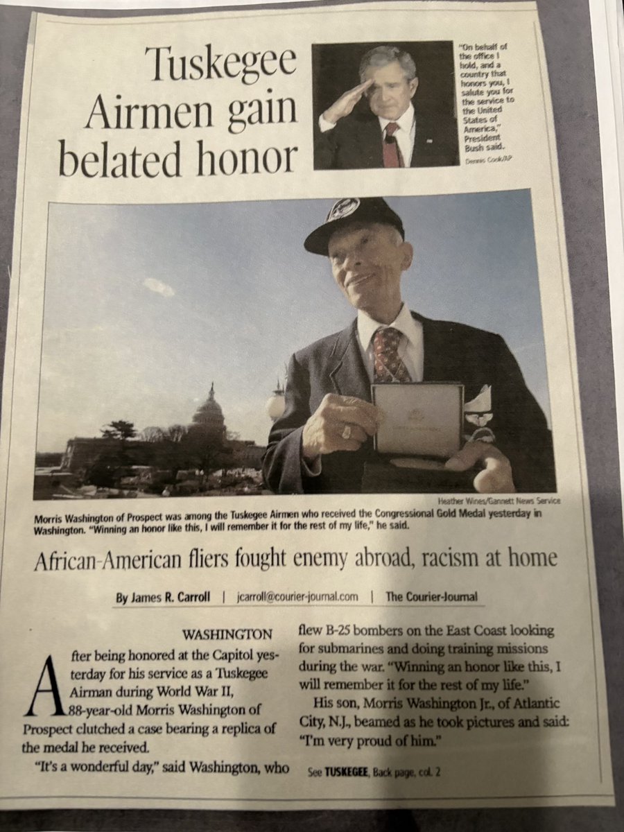 202HeartBreak's tweet photo. @prmade313raised My great great grandfather’s name is Morris Washington and he was a Tuskegee Airman in WW2. Their stories must be told. https://t.co/bmpHWF9Eog https://t.co/zQBd7Dar5g