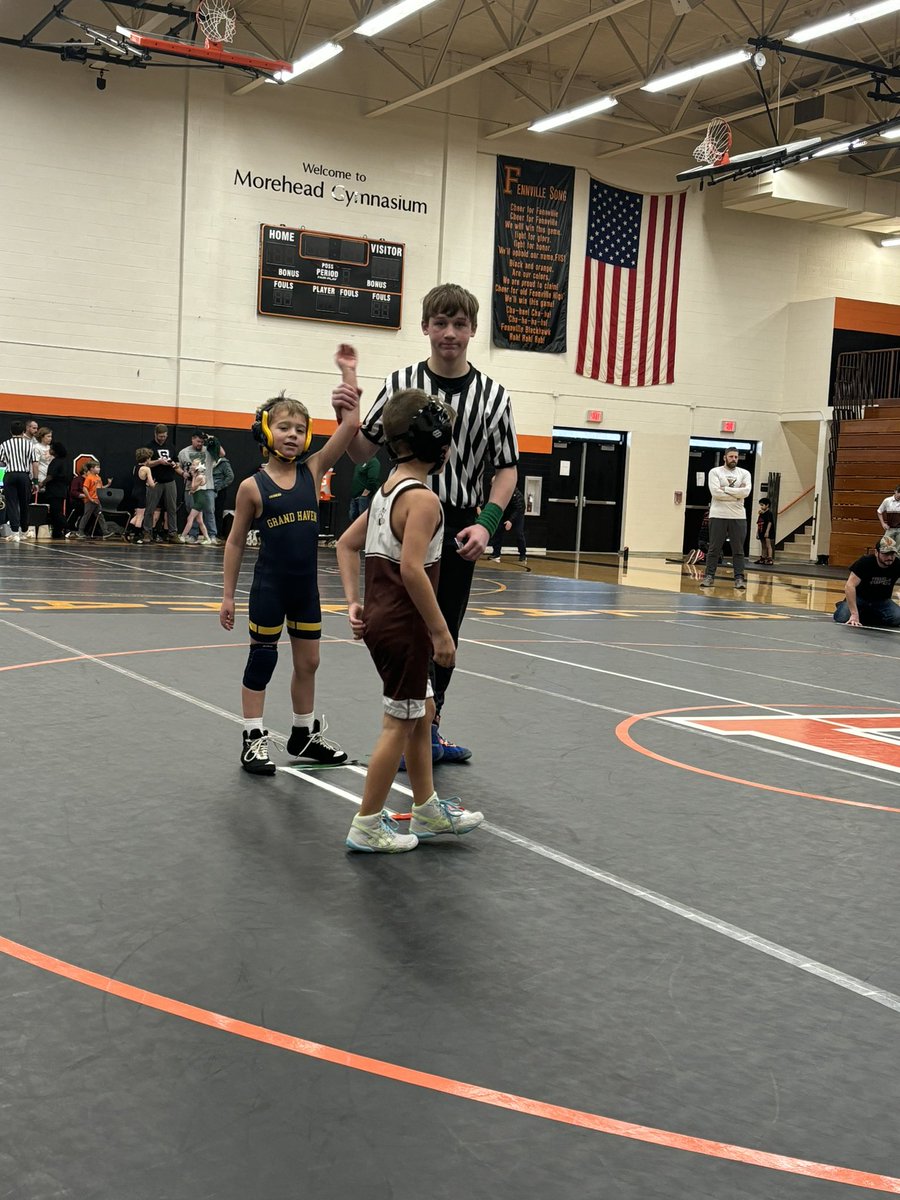 wiebengj's tweet image. Gray had a blast both on and off the mat! His favorite part of the day when asked was “playing under the bleachers with my friends”