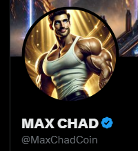 MaxChadCoin's tweet photo. Blue check acquired. Every tweet now benching 405. Algorithm bows down. Verified status: #MAXCHAD ACTIVATED. 💪💙 #DominatingTheFeed https://t.co/wwuqxLwpye