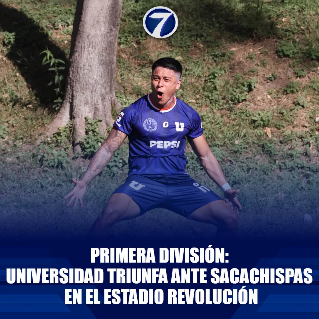 Noti7Guatemala's tweet photo. ⚽ #PrimeraDivisión: #Universidad #triunfa ante #Sacachispas en el #EstadioRevolución ➡ https://t.co/XXFR16ZF5t https://t.co/LRjGER3tna