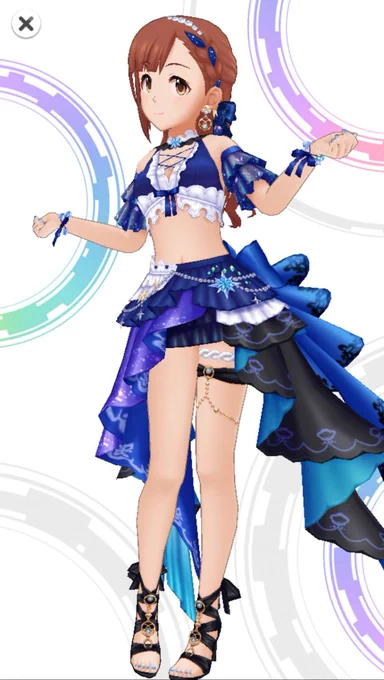響子ちゃんと琴歌ちゃんのSSR、色味とアクセサリー類の雰囲気近くて良いんですよね。 