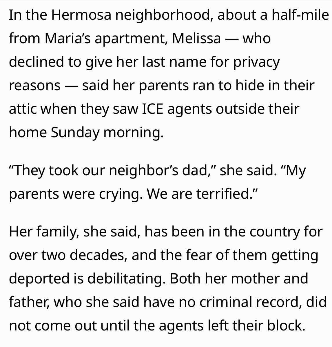 Deportations in Chicago: People are hiding in their attic…