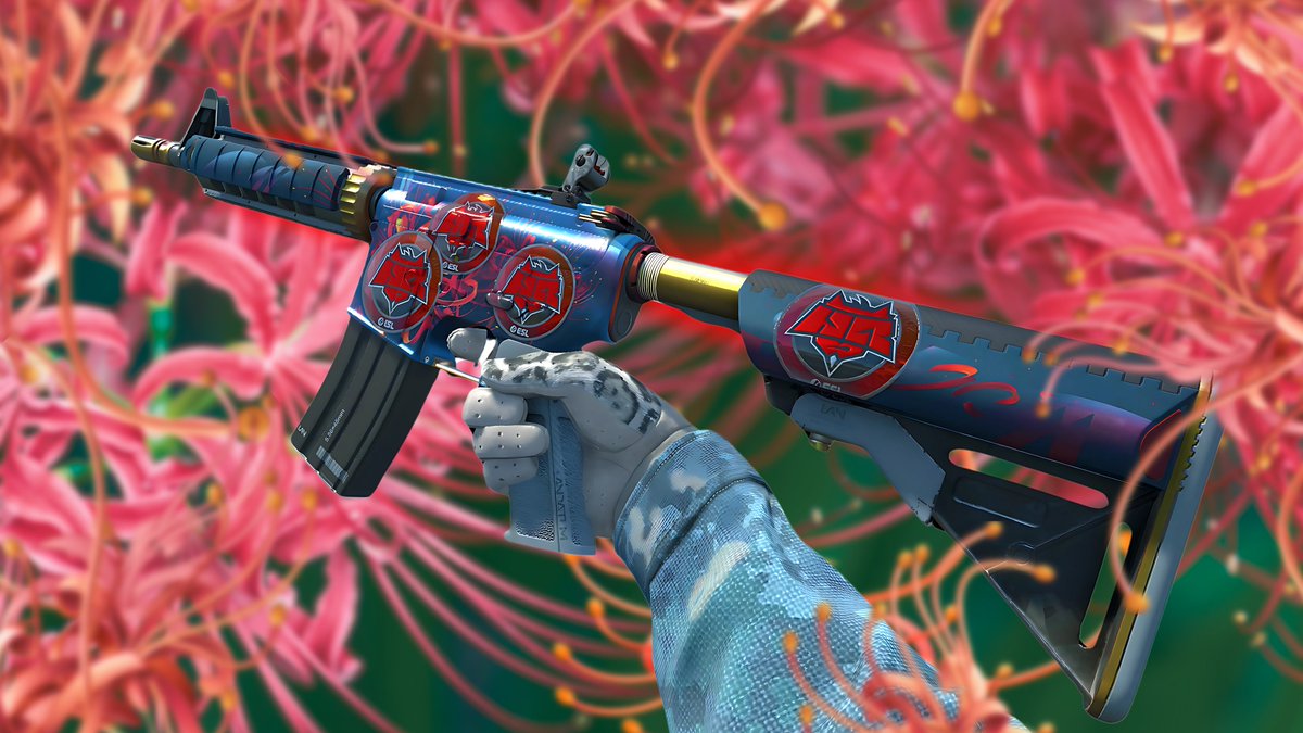 DMB_cs2's tweet photo. 🎁GIVEAWAY ALERT🎁

 I am partnering up with @TheProvable  to host a giveaway for 1,600 followers on twitter! We are giving away a (FN) Spider Lily with 4x Katowice 2019 Hellraiser foils! All you need to do is.

 -Follow me and @TheProvable 
 -Retweet and like the post 

 -Rolling on stream in 7 days.

 As always giveaway bots and hunters will be REROLLED!