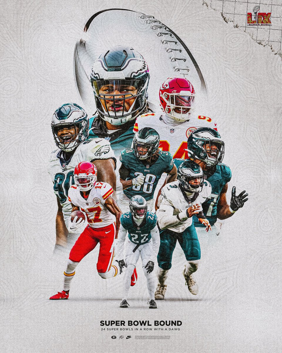 GeorgiaFootball's tweet photo. Super Bowl bound Dawgs 🐶

#GoDawgs | #DawgsInTheNFL https://t.co/meTdN9waTR