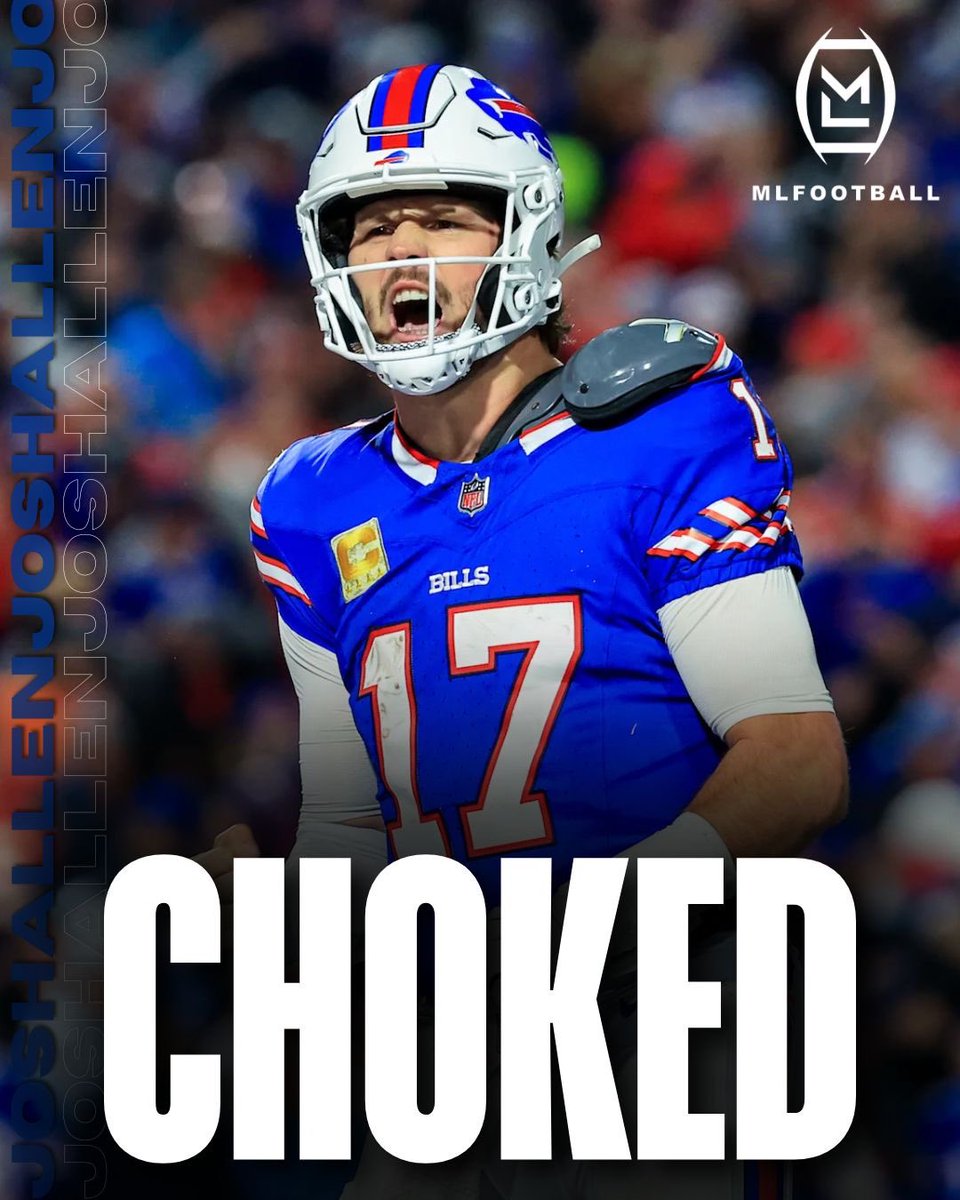MLFootball's tweet image. IS JOSH ALLEN A CHOKE ARTIST…?