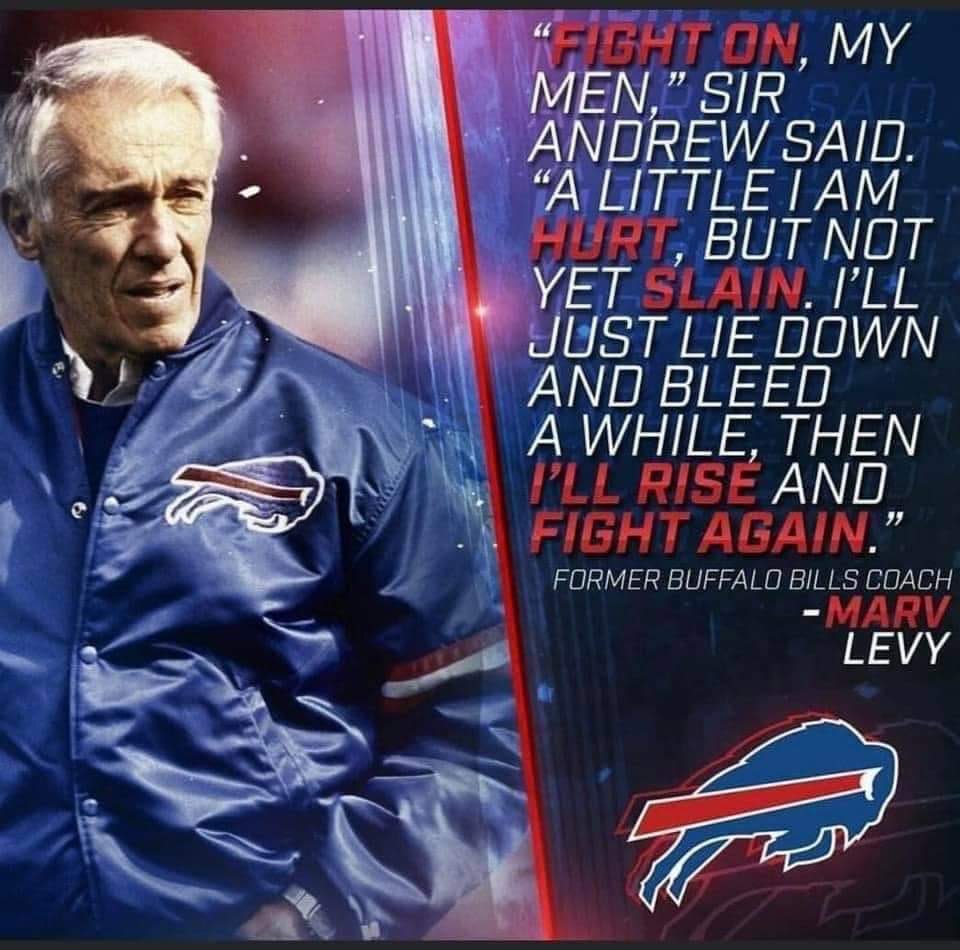 A valiant effort <a href="/BuffaloBills/">Buffalo Bills</a>. I cannot wait to watch <a href="/JoshAllenQB/">Josh Allen</a> with the rest of the #BillsMafia rise and fight again next season. #GoBillsGo