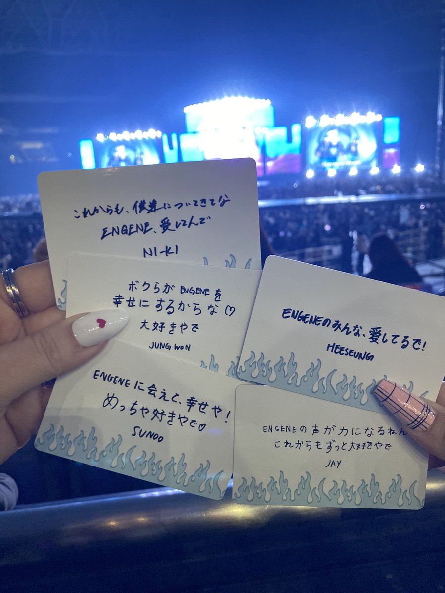 enhy0925's tweet photo. あーーーーーーー
楽しすぎたーーーーー

現場最高!!!!!!
久しぶりに会えた友達沢山居て幸せでした♡
やはりLIVEは最高や

次は #ENHYPEN真夏のスタジアム ❤️‍🔥 https://t.co/KZY44mVGVR