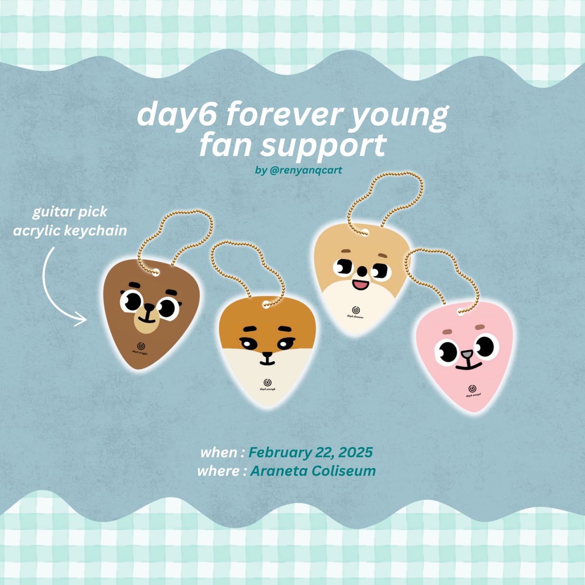 renyanqcart's tweet photo. Day6 Forever Young in Manila fan support

🍀 can choose denimalz basta available pa
🍀 limited qty!
🍀 strictly 1:1 
🍀 like &amp; rt (show proof) 

#DAY6_3RD_WORLDTOUR #DAY6_3RD_WORLDTOUR_MANILA #DAY6_3RD_WORLDTOUR_MNL
#Day6inManila https://t.co/wpzG0ZcXdC