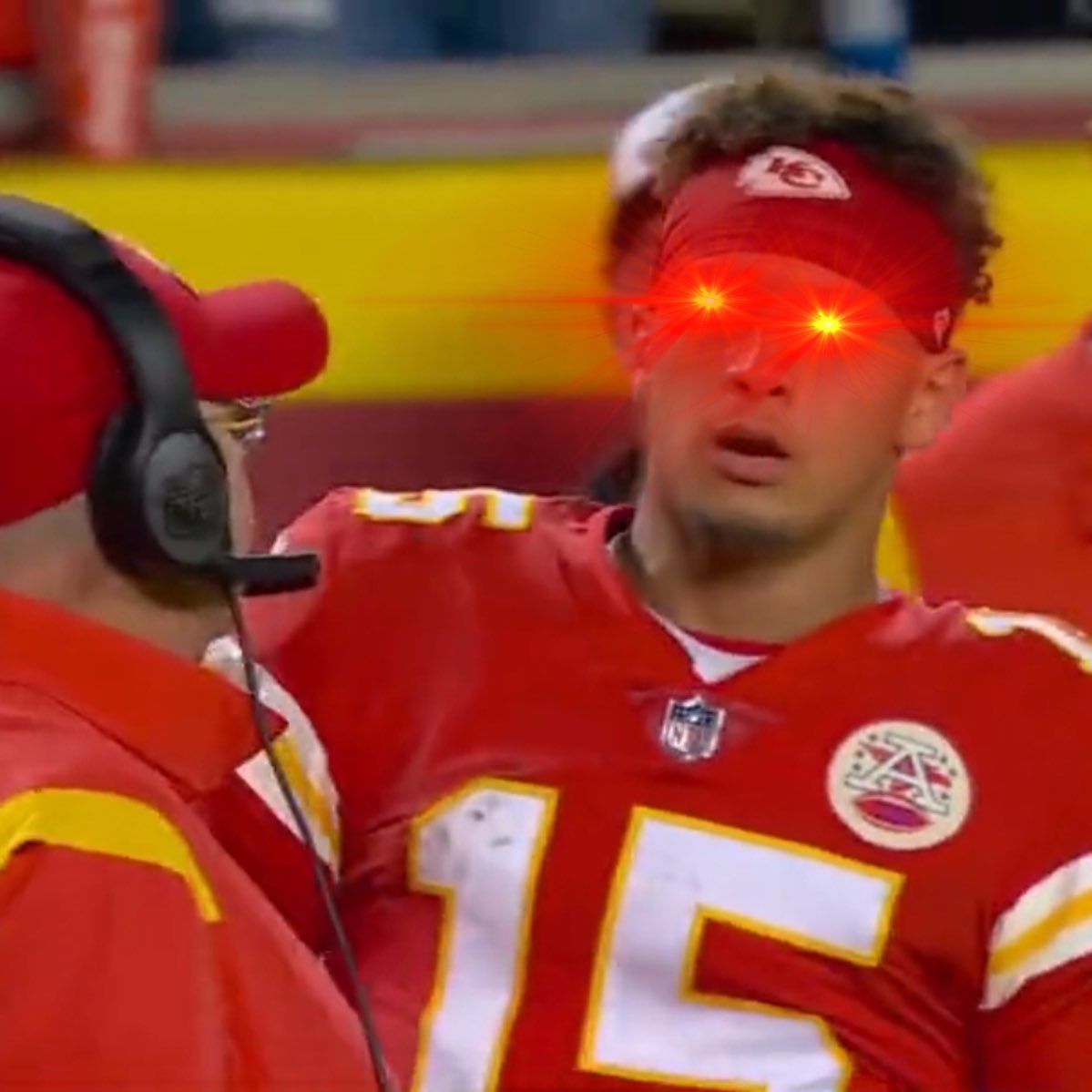 Jake47Johnson's tweet photo. turns out he CAN keep getting away with this #ChiefsKingdom https://t.co/MbvrFzhNJF