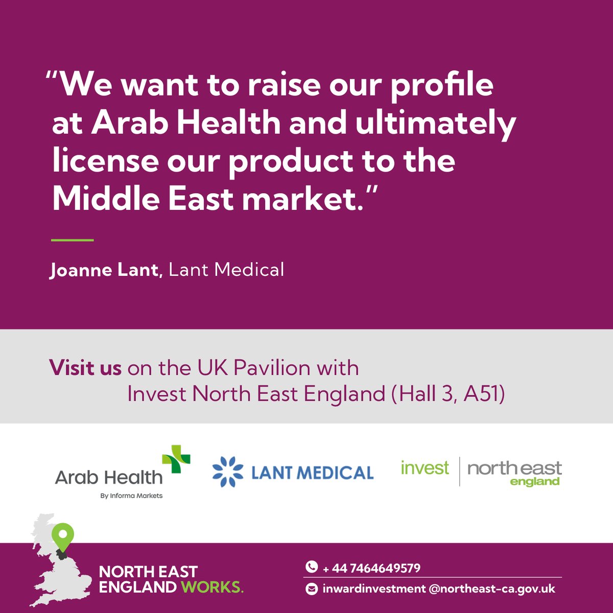 We’re excited to have Lant Medical Ltd with us at #ArabHealth2025! Discover how they’re revolutionising treatment with non-antibiotic solutions for Helicobacter pylori and cutting-edge PCR tests tackling antibiotic resistance and cancer risks. 
Learn more: lantmedical.com