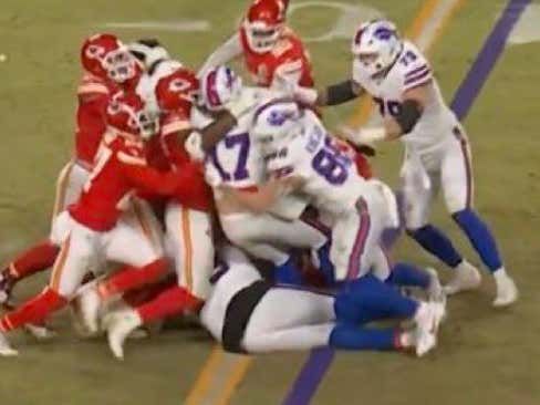 The NFL still not having any sort of technology to spot the ball besides two refs running in from the sidelines is fucking asinine