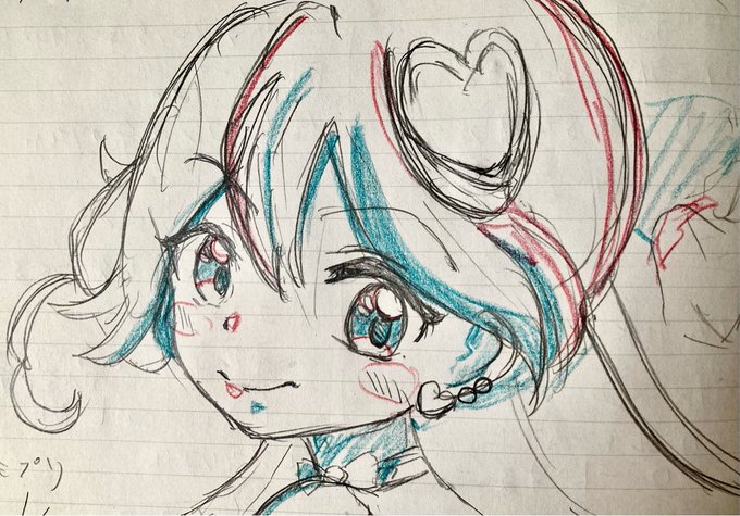 補足
いきなり目の描き方変えやがって温度差ァァ!!って思われた方…ご安心?ください。

ミリとミリママ
他マスや、他コンテンツで描きわける練習してますっっ!! 