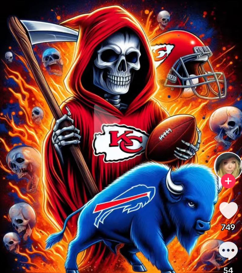 RhondaSchley's tweet photo. Chiefs tamed those Buffaloes!! On to the SuperBowl! 3-peat!! #KCChiefs #kcchiefskingdom #SuperBowl  #superbowl2025 #NewOrleans #Kansas #kansascitychiefs #winners #AFCChampions https://t.co/EWJiFBUB1y