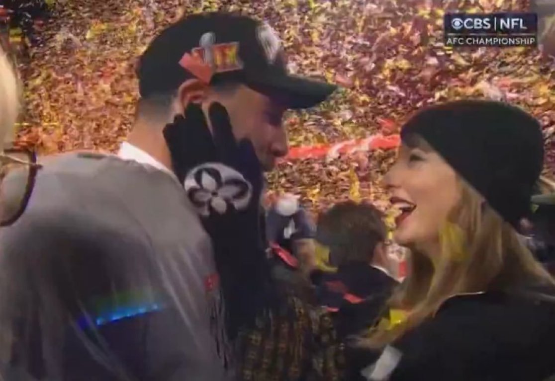 im so happy for my close personal friends taylor swift and travis kelce