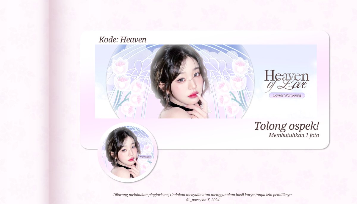 help repost / rt -!! ^^

halo semuanya, tolong ospek lagi untuk katalog layout fresh from the oven ini yang akan aku jual as template -! 
all handrawn kecuali font-nya 🎨🖌
mohon untuk memberitahukan lewat dm jika ada kesamaan dengan BA lain, thankchu -♡♡

#zonauang #zonaba