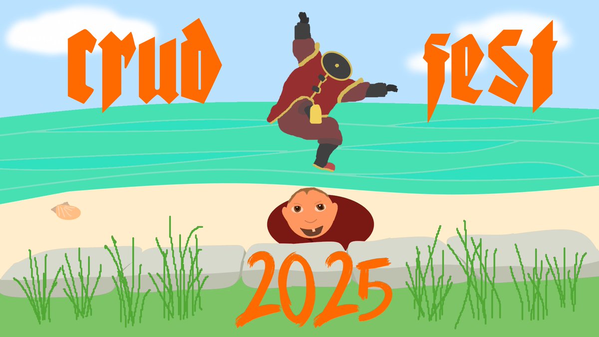 it's #CRUDFEST time baby!!!!!!!!!!!!!!!!!!!!!!!!!!!! celebrate 2 years of this idiot streaming and see how long you want me to stay live for. you know where to go #subathon #unemployed #crudfestinfinity #streamiversary #seaofthieves