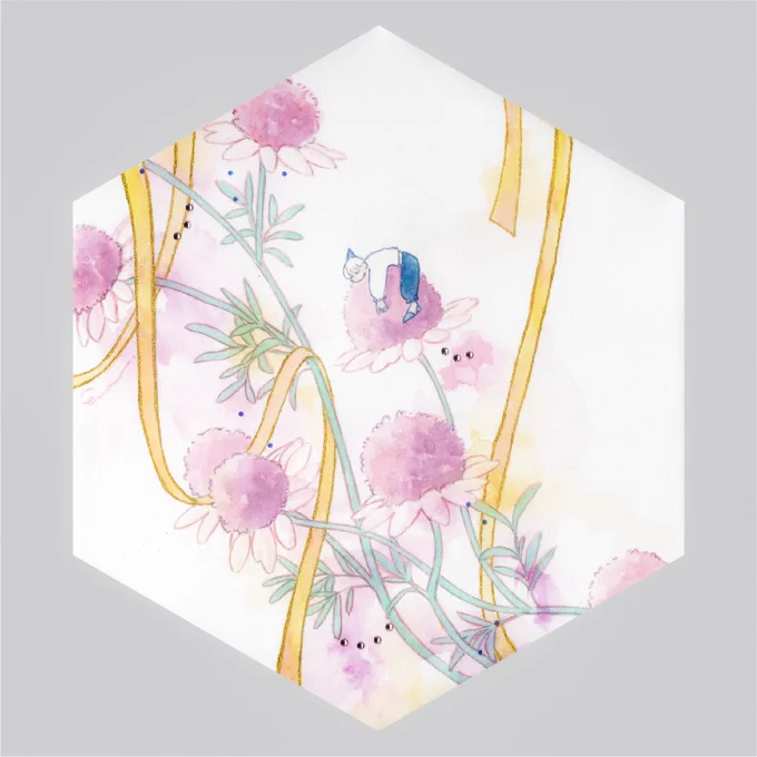 カモミール/桃 花言葉「逆境に耐える」