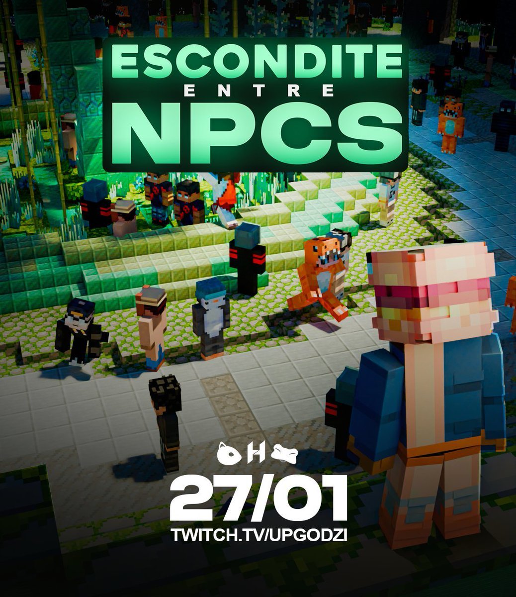 UpGodzi's tweet image. Escondite Entre NPCS🎋

 Un evento inspirado en el de Spreen!
 
Evento para la comunidad pero los streamers interesados   Envíenme DM.  

Mas info en el discord de los comentarios!