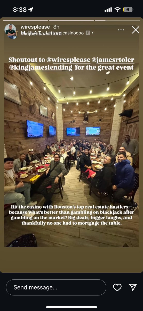 Amitlala81's tweet photo. Although I’m not the top tier here, I surrounded myself with some of the biggest wholesalers and end buyers in Houston. Lots of distress and lots of opportunities are coming or need to be created. Lucky to be invited. Let’s go! #retwit https://t.co/baHI3c5ucv