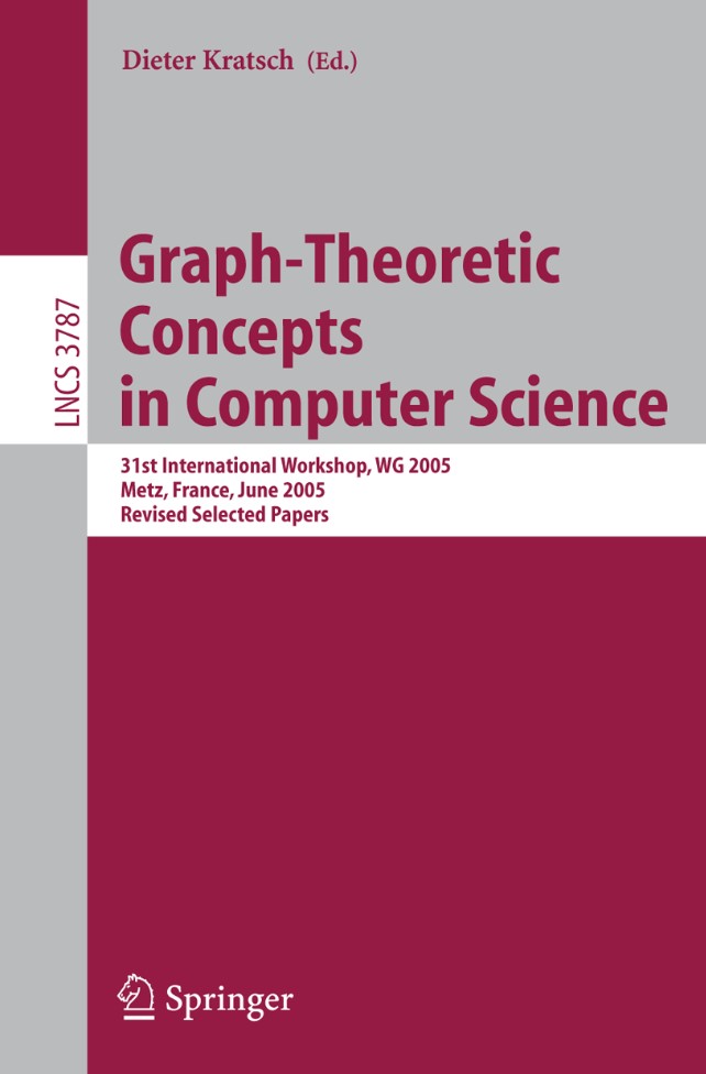s_combinatorics's tweet photo. ✨ Chapter #OTD
Published in #LectureNotesinComputerScience #LNCS 3787 ©2005
Sang-il Oum @Princeton @ibsdimag:
"Approximating Rank-Width and Clique-Width Quicklys"
#Graphalgorithms @SpringerCompSci
Free view 🔗https://t.co/7mGkR5iB60
https://t.co/qcC0bFYVg8 https://t.co/SFZhSGTqHu