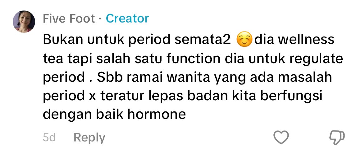 jijieazrin's tweet photo. To my ladies yang ada problem period tak teratur, please give this tea a try! 

This tea can help to regulate period jugak tau ✨🥹 https://t.co/oBeXViCfV5