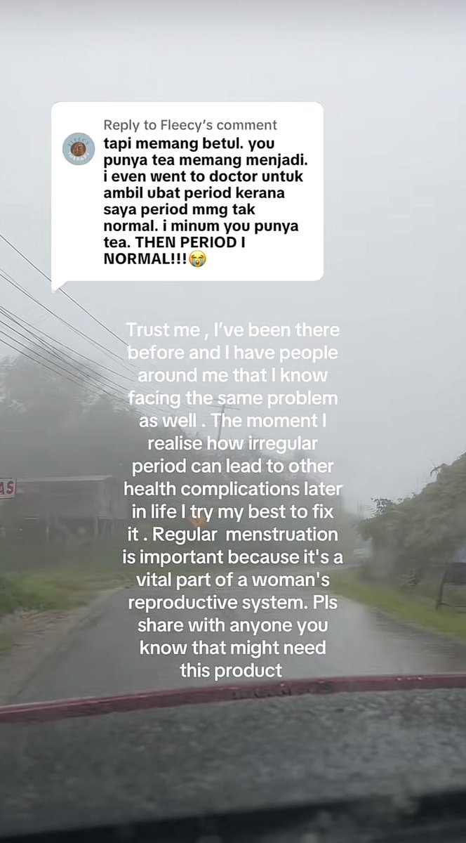 jijieazrin's tweet photo. To my ladies yang ada problem period tak teratur, please give this tea a try! 

This tea can help to regulate period jugak tau ✨🥹 https://t.co/oBeXViCfV5