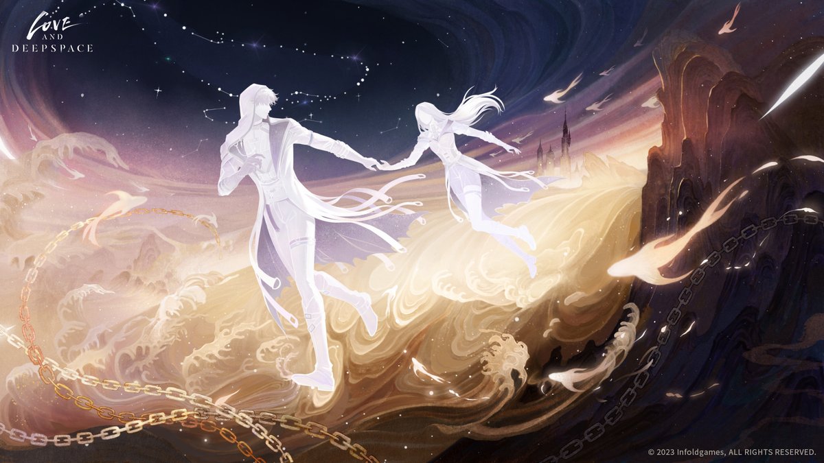 Love_Deepspace's tweet photo. Love and Deepspace Version 3.0 [Cosmic Encounter]

💫Wallpapers from the music video of "Cosmic Encounter" are available now! 

Hunters can head to our official website to download.

#LoveandDeepspace https://t.co/OFIlit7o6p