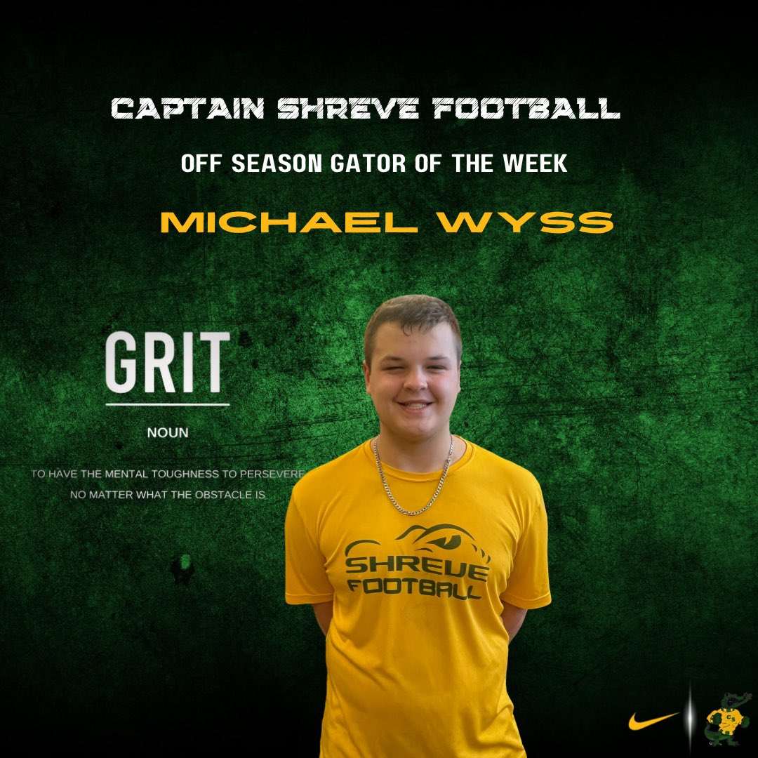 Michael Wyss is our Gator Of The Week! Keep doing tough things better than the competition! Glad Michael is apart of our Gator Family! #GRIT #FAMILY