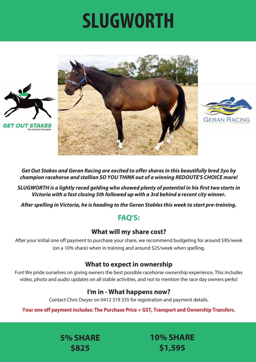 🚨 A very welcome addition arriving at <a href="/geranracing/">Corey Geran</a> stables tomorrow 🏇💥
Limited shares are available to join the winning team! 
DM to get involved...