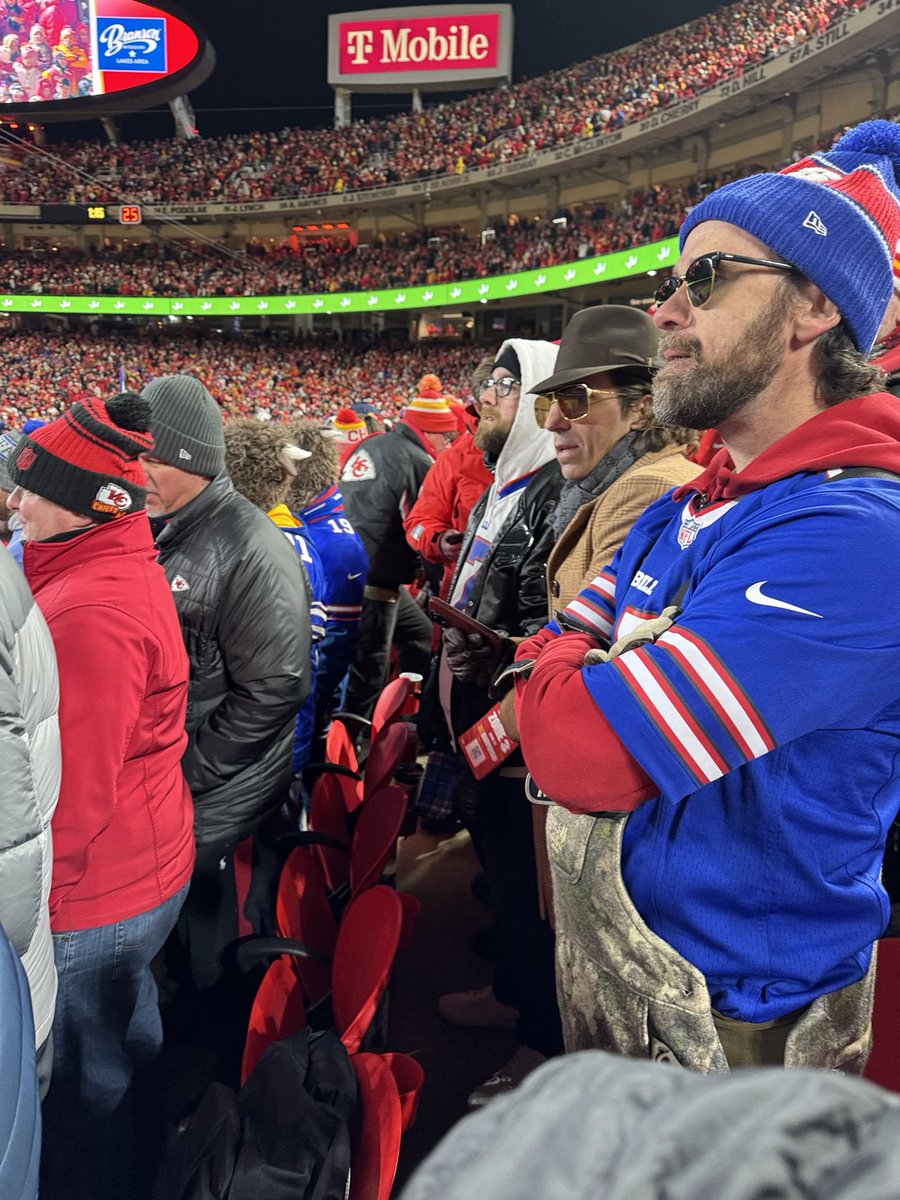 thesteerman's tweet image. Just a couple dudes watching ball @seanstellato #billsmafia