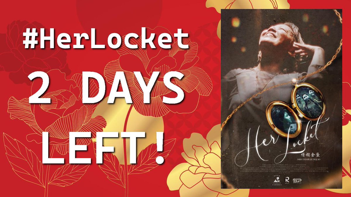 You still have 2 days to catch #HerLocket in select cinemas nationwide.

Check cinema schedules before proceeding to your favorite theater. Best to purchase tickets online.

List of cinemas here: clickthecity.com/movies/title/e…

#HerLocketMovie #SolarPicturesPH #SinagMaynila
