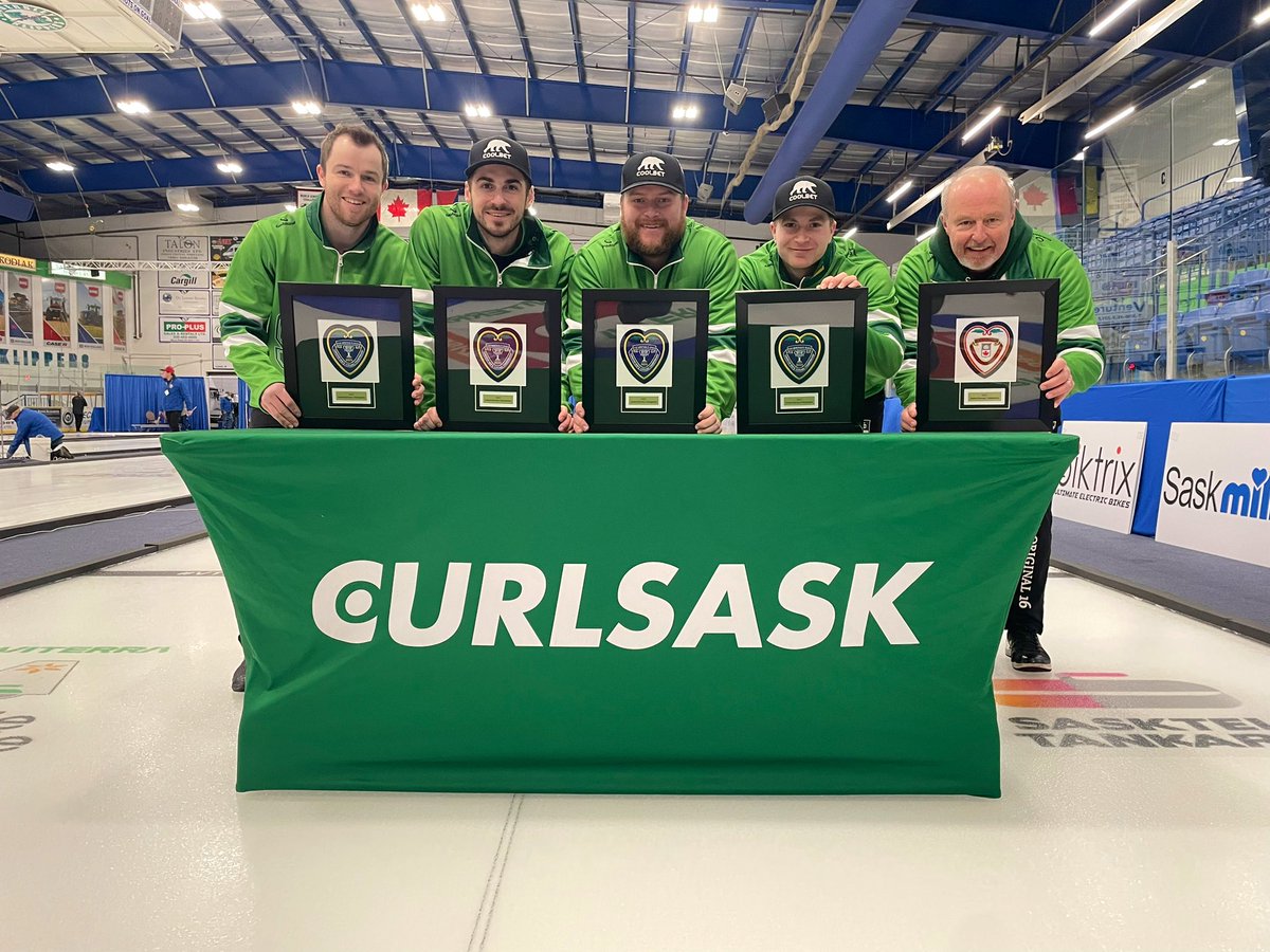ScottRoblin's tweet photo. Team Kleiter, welcome to your very first Montana’s Brier.

By a final score of 8-5 they defeat Team Laycock to win the 2025 SaskTel Tankard.

Saskatoon’s Rylan Kleiter will follow in the footsteps of his dad Dean, who curled at the Brier for Saskatchewan in the early 2000s. https://t.co/BQL8K1isEX