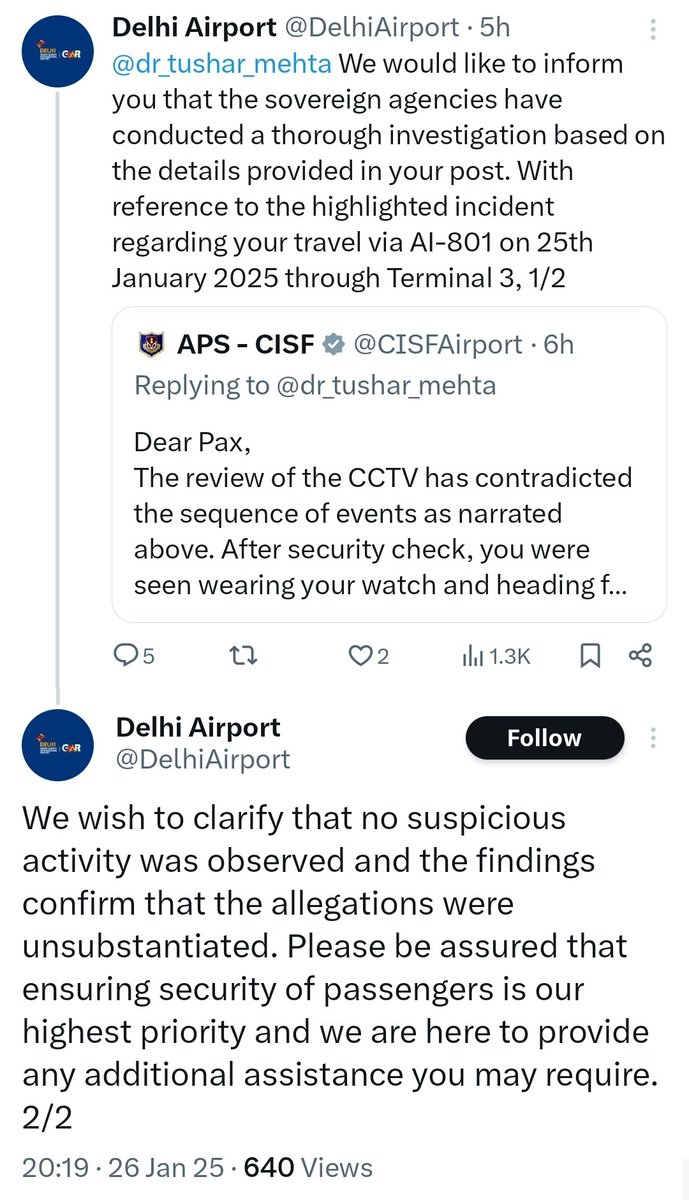 Dr. Tushar Mehta, a liar and hate monger, spread the false claim that a Muslim stole his watch and that the CISF helped the thieves. His tweet received hundreds of thousands of views before he got caught red-handed and deleted his account. Is there no punishment for such a crime?