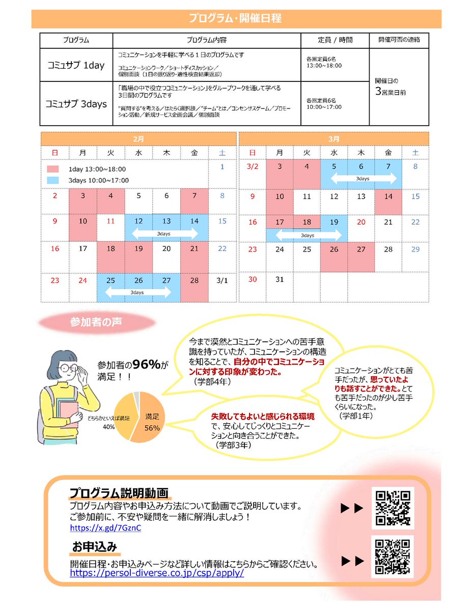 ryukyus_career's tweet photo. 📢【情報提供】 失敗しても大丈夫！安心できる環境でコミュニケーションの基礎を学ぼう🎉～オンライン開催のコミュサ���1day～ 

オンラインで手軽にコミュニケーションのコツを学べる半日プログラム✨

詳細・お申込みはこちら👇
https://t.co/jKRCfeN9qv https://t.co/u9PoLCGMhU